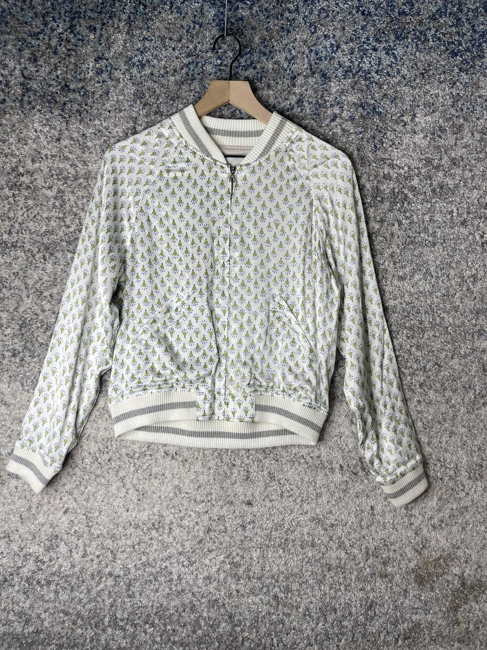 Tiny Editions Jacket Womens Small Embroidered Bomber Anthropologie Floral